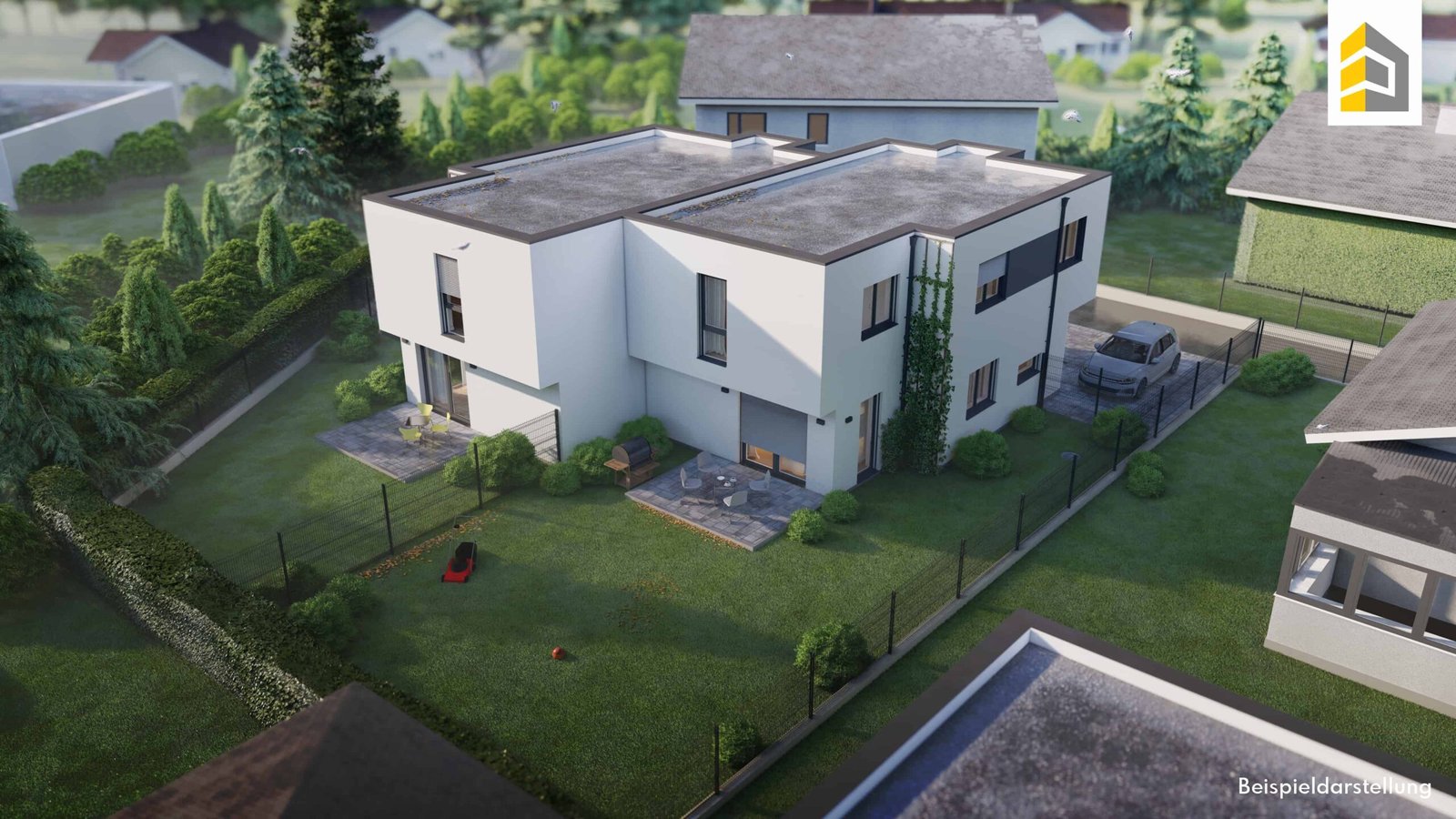 Referenz Immobilien-Visualisierung – fotorealistisches 3D-Rendering eines Wohnprojekts